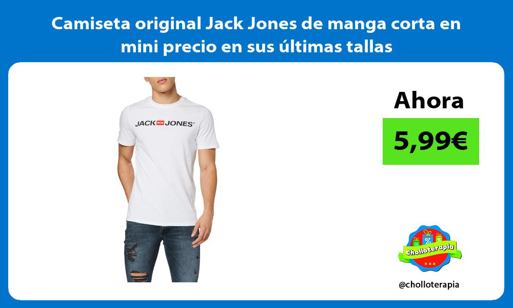 Camiseta original Jack Jones de manga corta en mini precio en sus últimas tallas