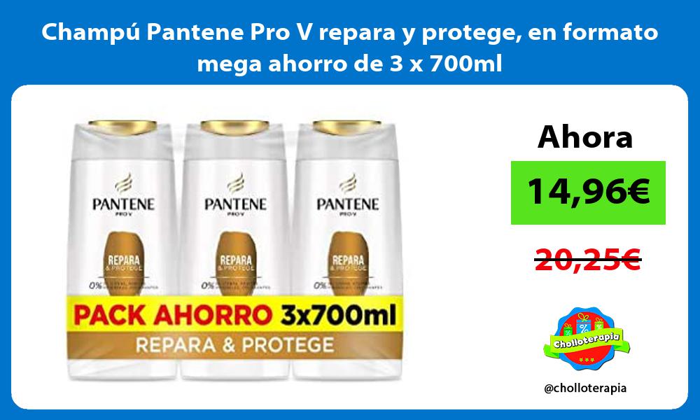 Champú Pantene Pro V repara y protege en formato mega ahorro de 3 x 700ml