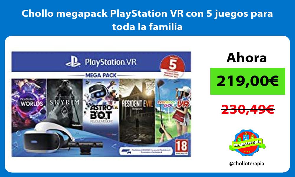 Chollo megapack PlayStation VR con 5 juegos para toda la familia