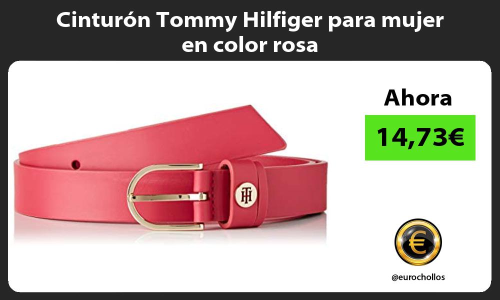 Cinturón Tommy Hilfiger para mujer en color rosa