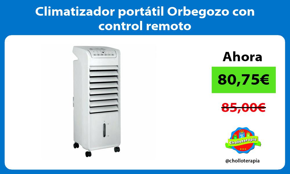 Climatizador portátil Orbegozo con control remoto