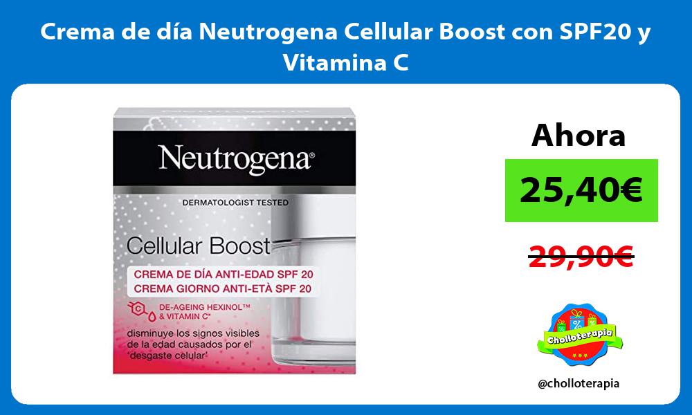 Crema de día Neutrogena Cellular Boost con SPF20 y Vitamina C