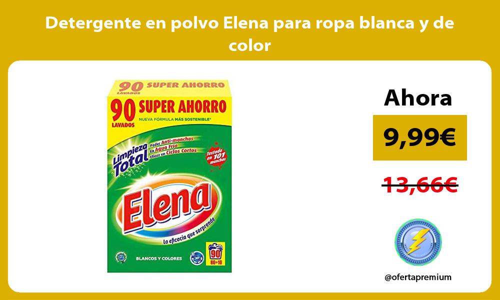 Detergente en polvo Elena para ropa blanca y de color