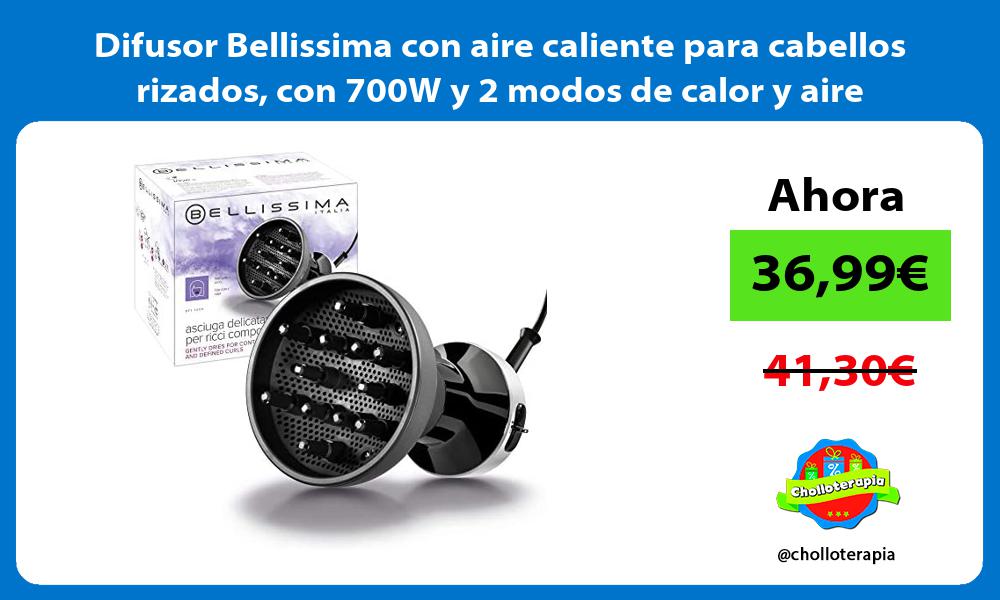 Difusor Bellissima con aire caliente para cabellos rizados con 700W y 2 modos de calor y aire