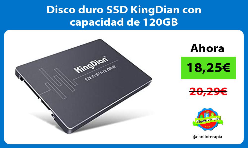 Disco duro SSD KingDian con capacidad de 120GB