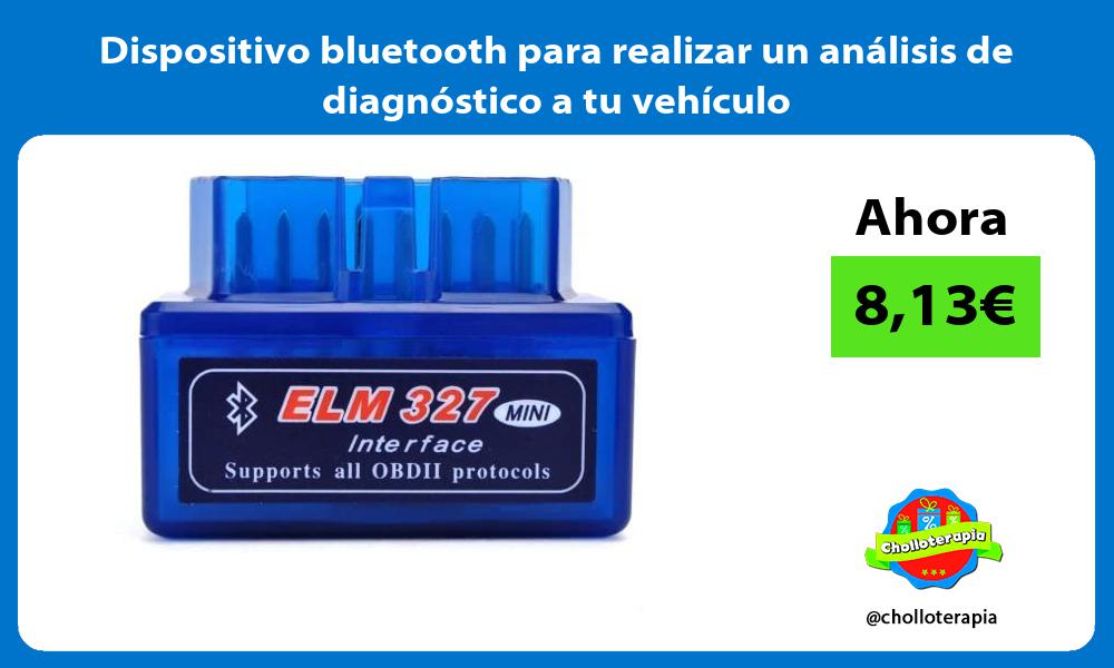 Dispositivo bluetooth para realizar un análisis de diagnóstico a tu vehículo