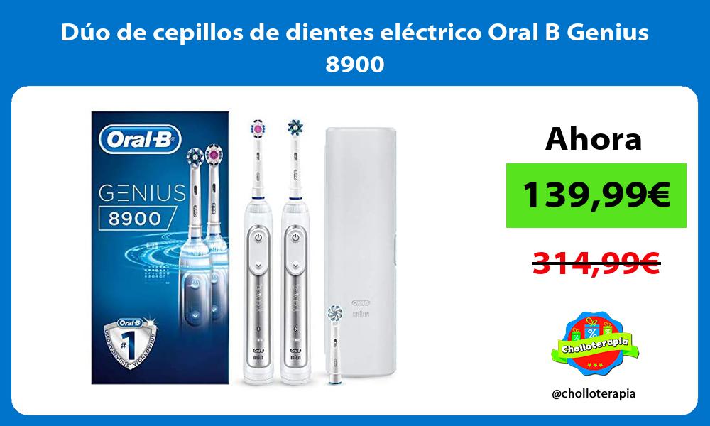 Dúo de cepillos de dientes eléctrico Oral B Genius 8900