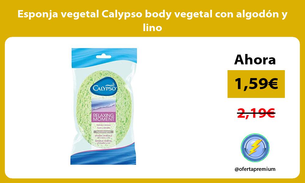 Esponja vegetal Calypso body vegetal con algodón y lino
