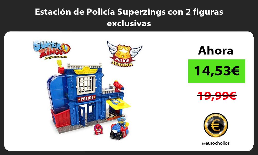 Estación de Policía Superzings con 2 figuras exclusivas