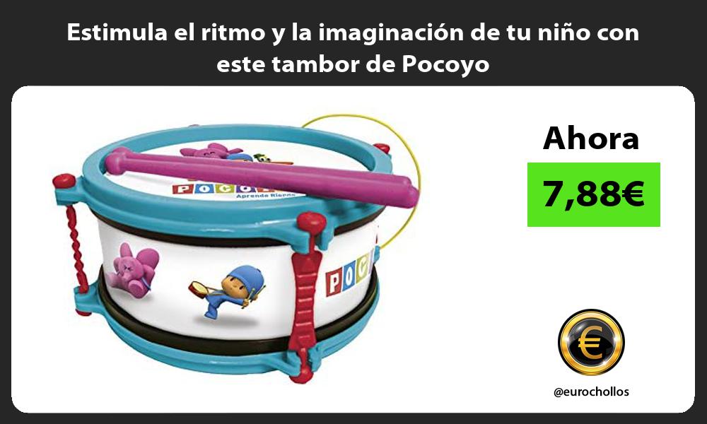 Estimula el ritmo y la imaginación de tu niño con este tambor de Pocoyo
