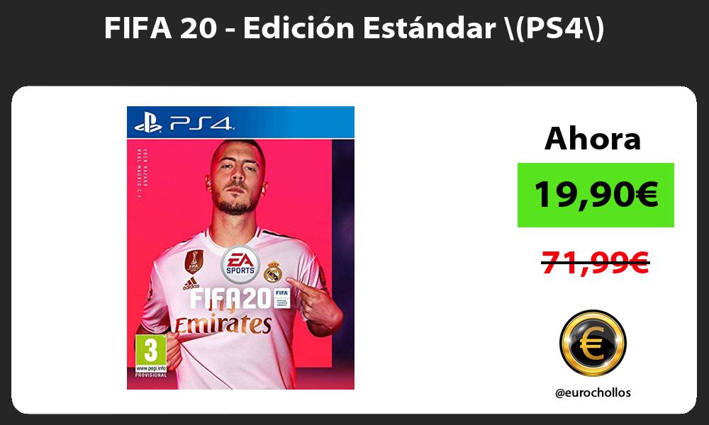 FIFA 20 Edición Estándar PS4
