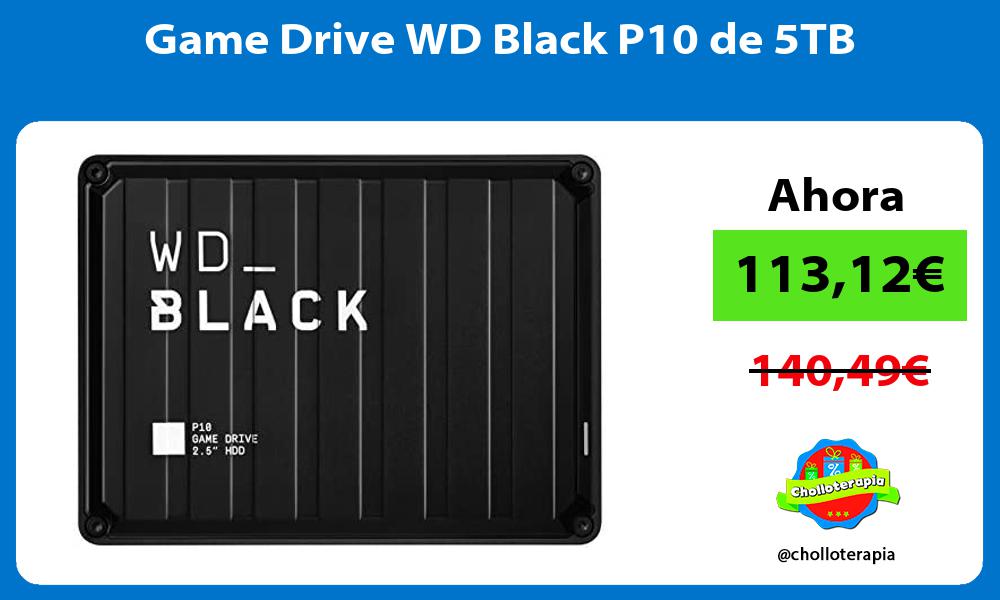 Game Drive WD Black P10 de 5TB