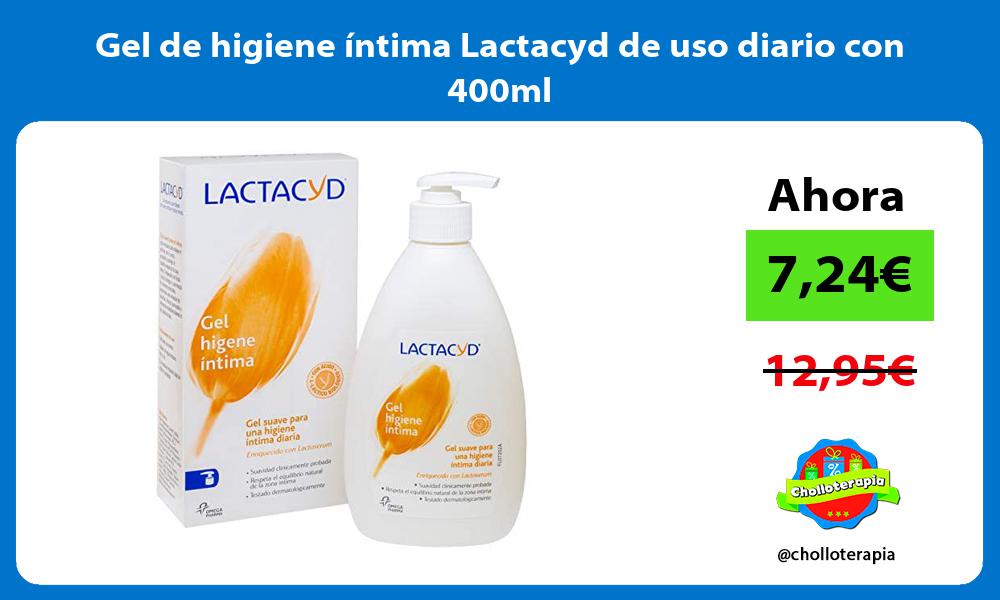 Gel de higiene íntima Lactacyd de uso diario con 400ml