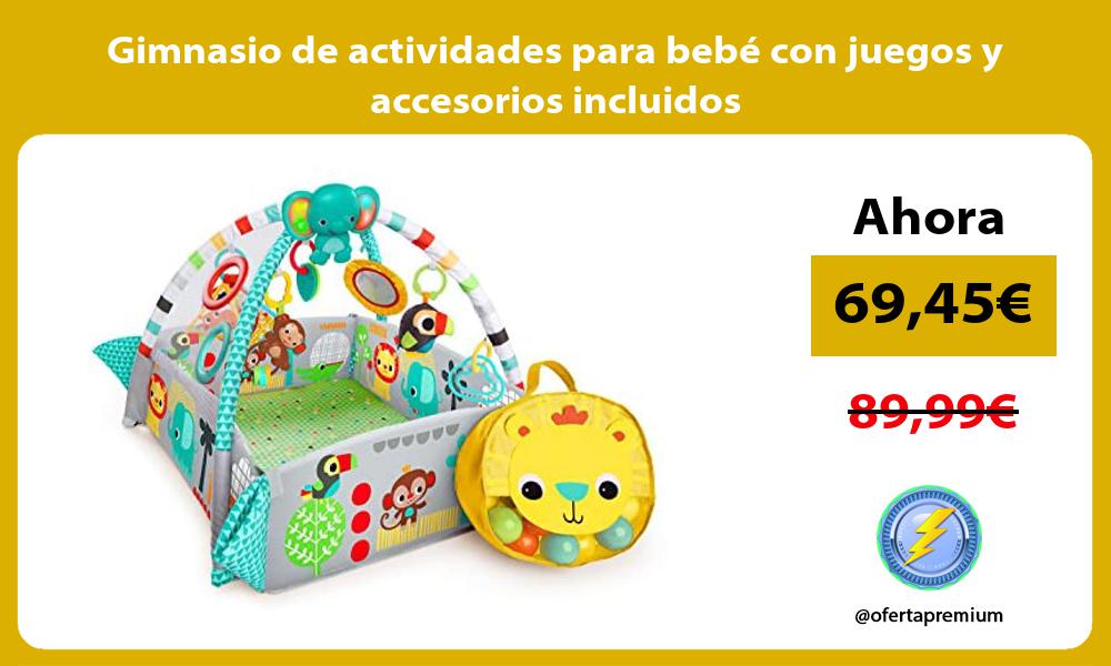 Gimnasio de actividades para bebé con juegos y accesorios incluidos