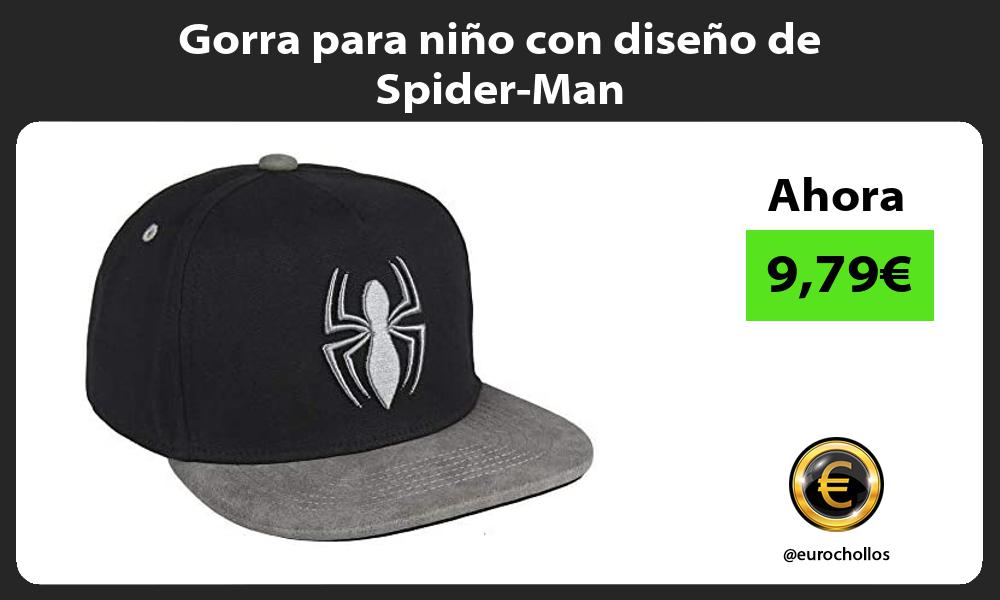 Gorra para niño con diseño de Spider Man
