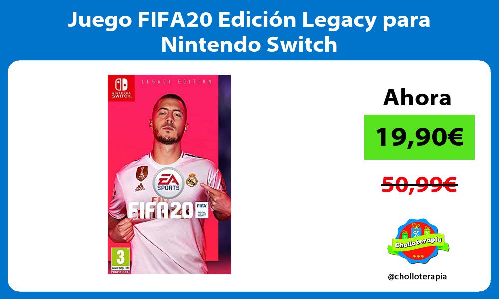 Juego FIFA20 Edición Legacy para Nintendo Switch