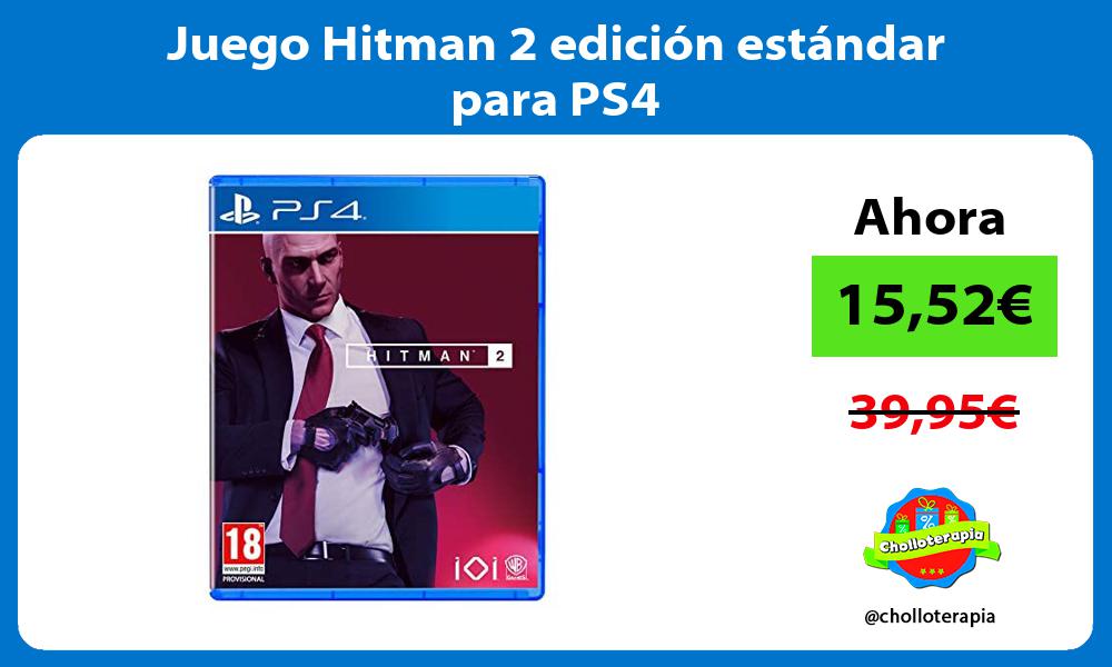 Juego Hitman 2 edición estándar para PS4