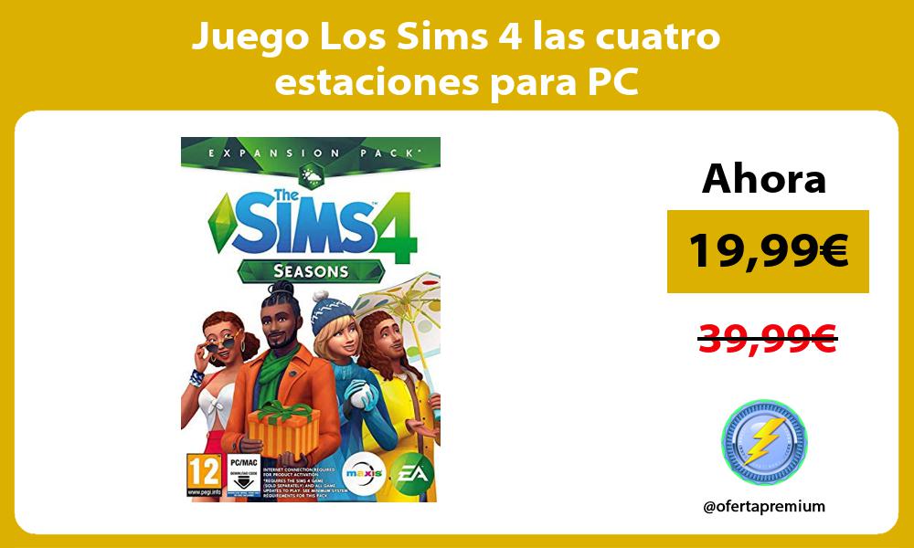Juego Los Sims 4 las cuatro estaciones para PC