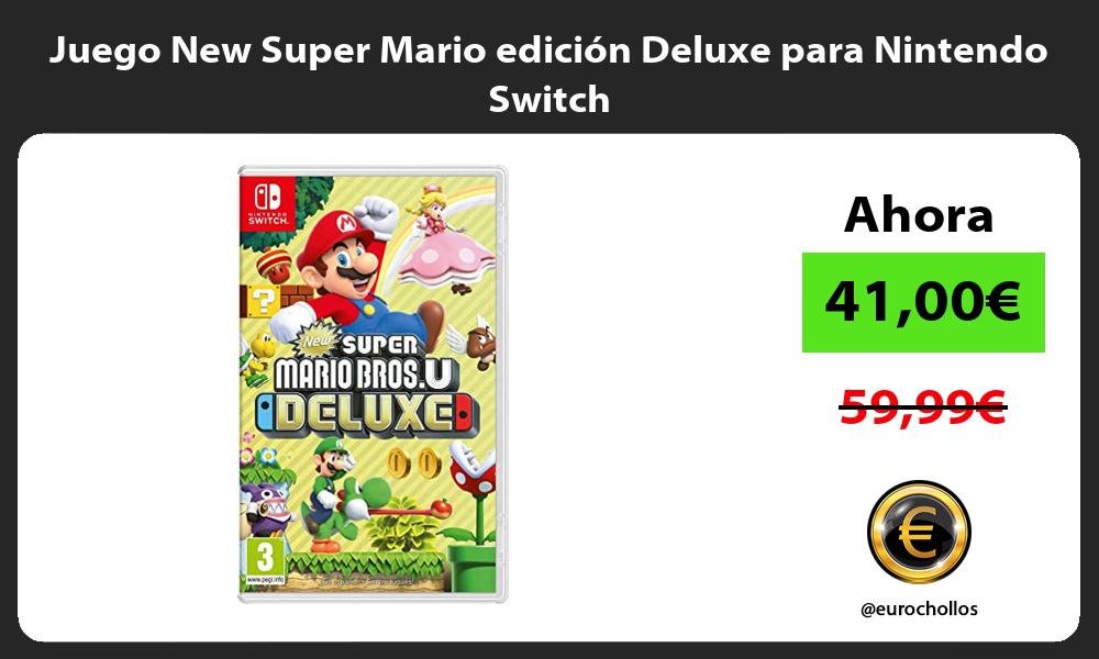 Juego New Super Mario edición Deluxe para Nintendo Switch