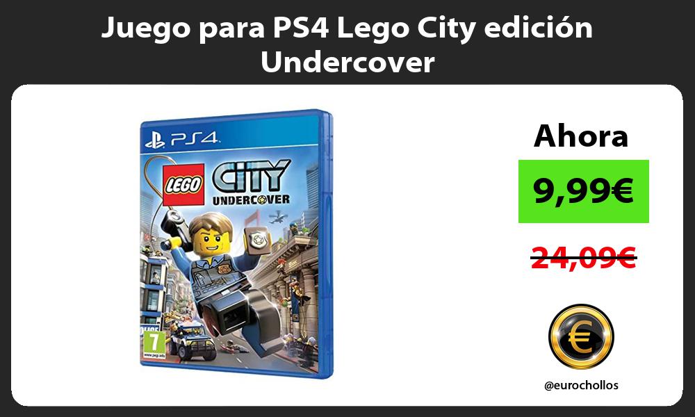 Juego para PS4 Lego City edición Undercover