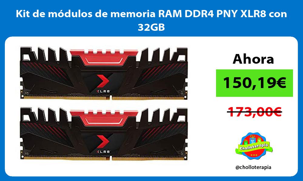 Kit de módulos de memoria RAM DDR4 PNY XLR8 con 32GB