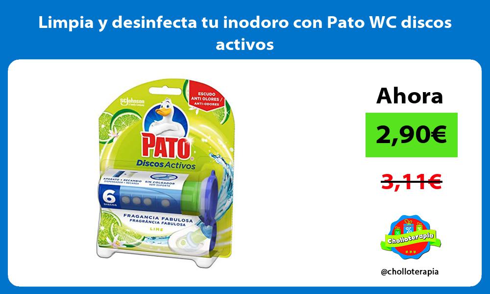 Limpia y desinfecta tu inodoro con Pato WC discos activos