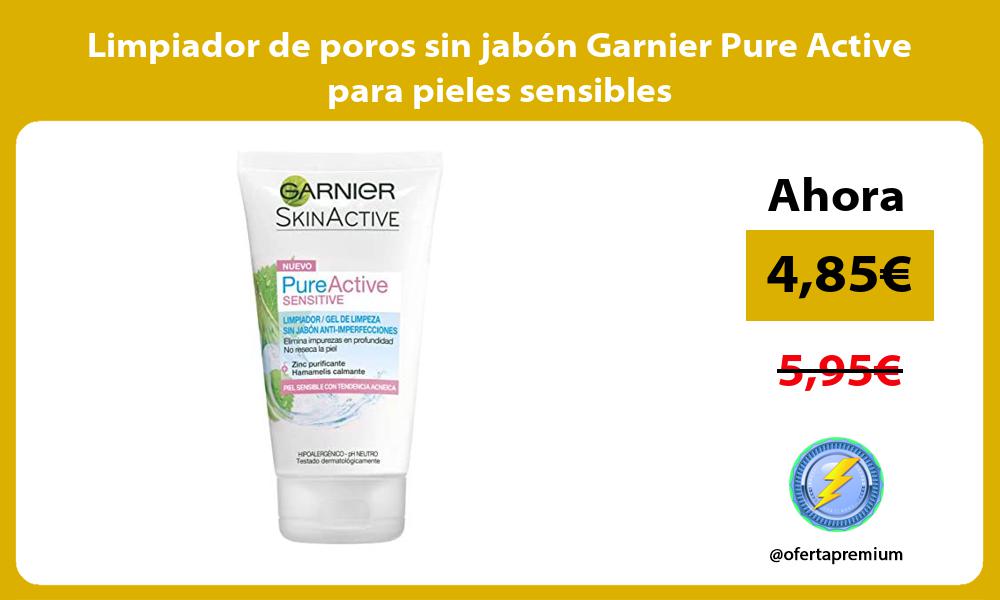 Limpiador de poros sin jabón Garnier Pure Active para pieles sensibles