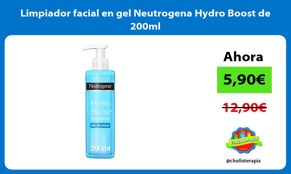 Limpiador facial en gel Neutrogena Hydro Boost de 200ml