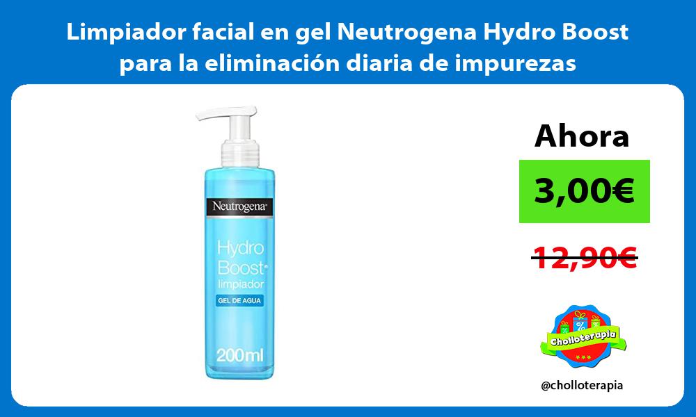 Limpiador facial en gel Neutrogena Hydro Boost para la eliminación diaria de impurezas