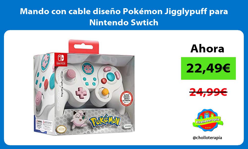 Mando con cable diseño Pokémon Jigglypuff para Nintendo Swtich