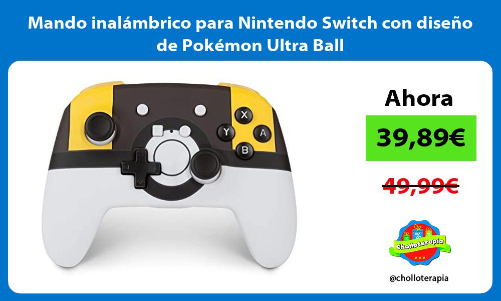 Mando inalámbrico para Nintendo Switch con diseño de Pokémon Ultra Ball