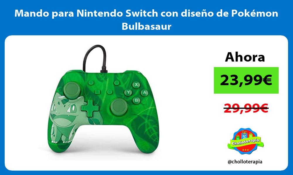 Mando para Nintendo Switch con diseño de Pokémon Bulbasaur