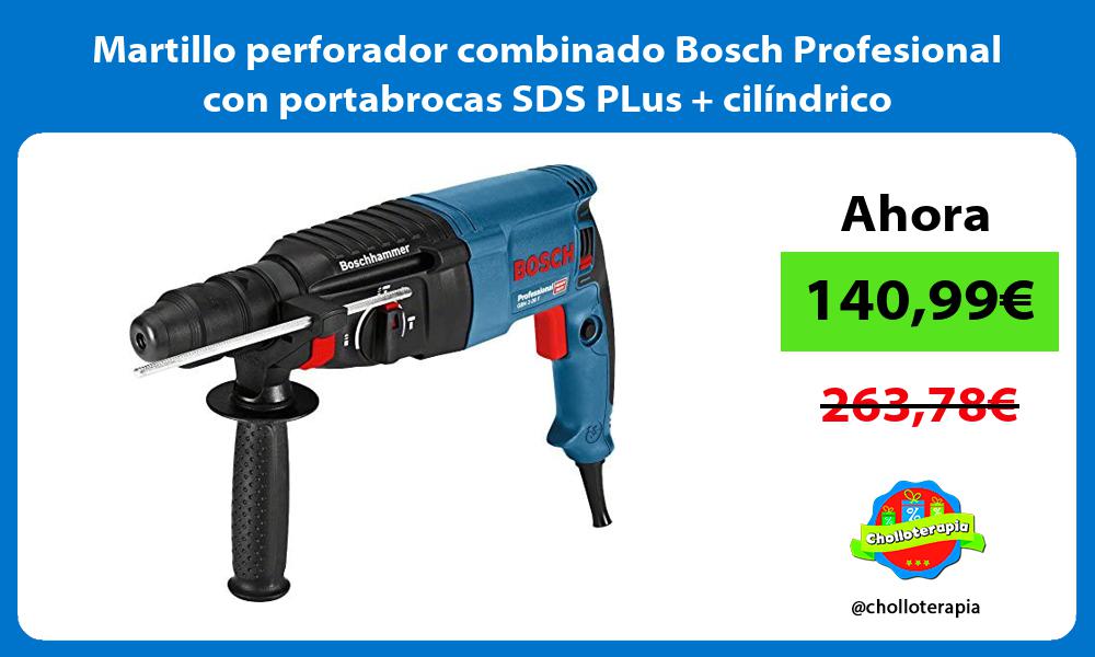 Martillo perforador combinado Bosch Profesional con portabrocas SDS PLus cilíndrico
