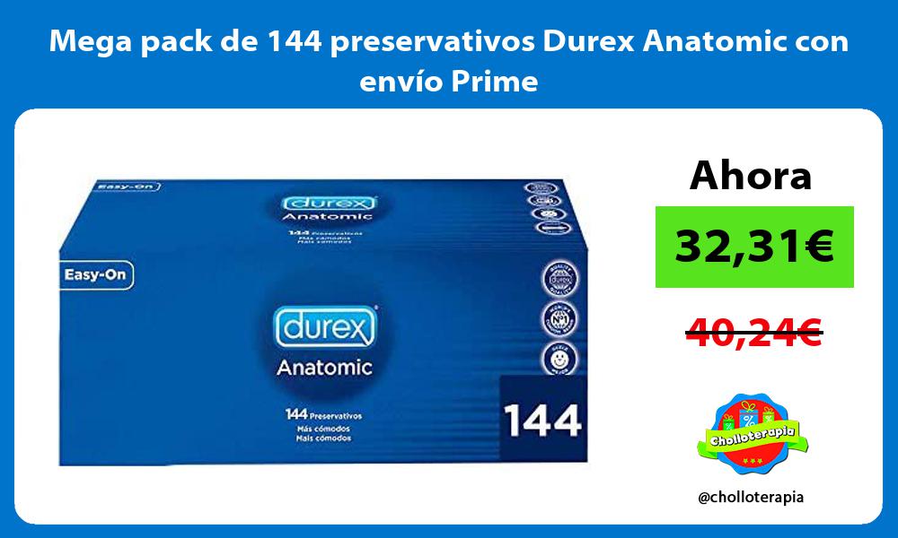 Mega pack de 144 preservativos Durex Anatomic con envío Prime