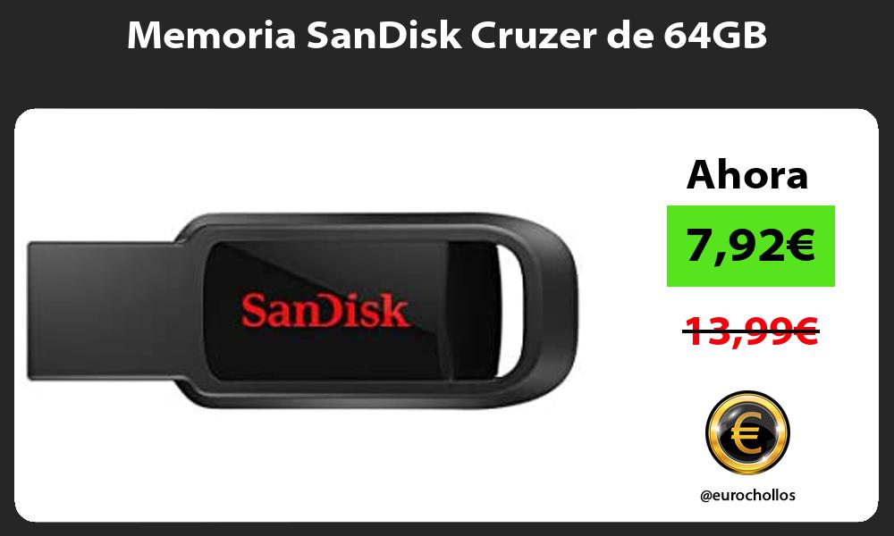 Memoria SanDisk Cruzer de 64GB
