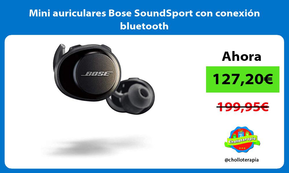 Mini auriculares Bose SoundSport con conexión bluetooth