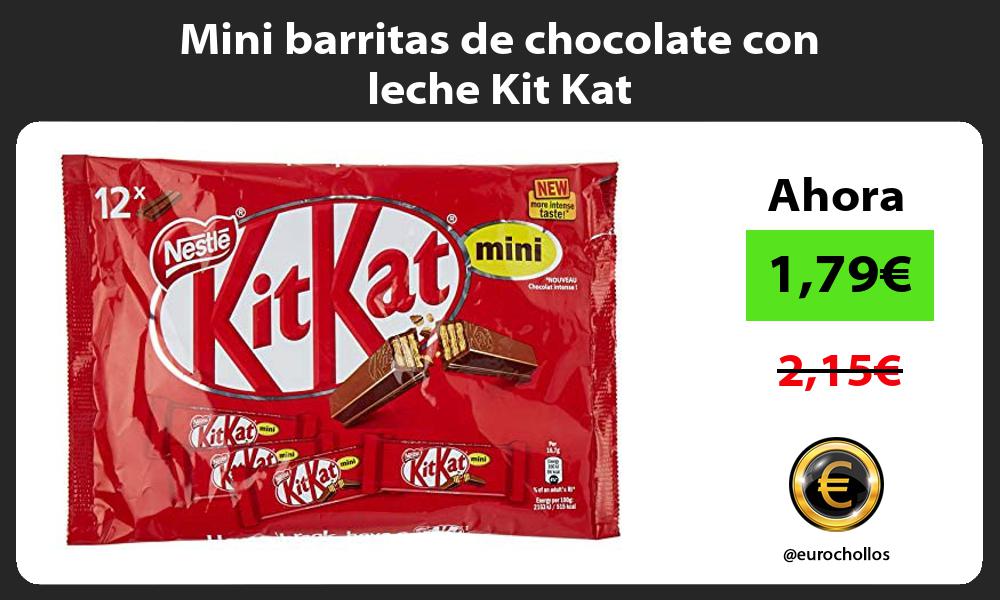 Mini barritas de chocolate con leche Kit Kat