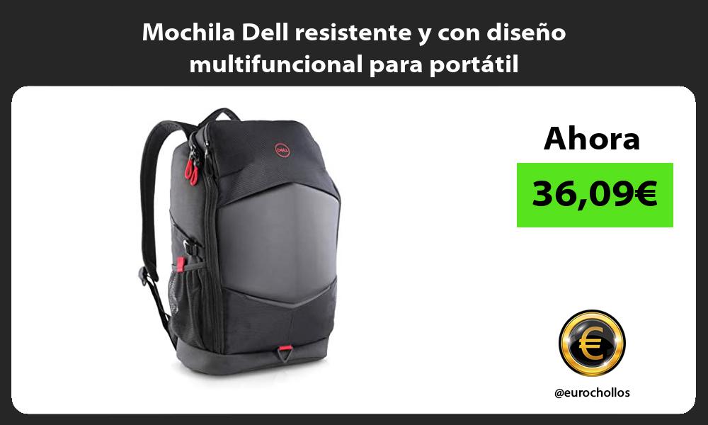 Mochila Dell resistente y con diseño multifuncional para portátil