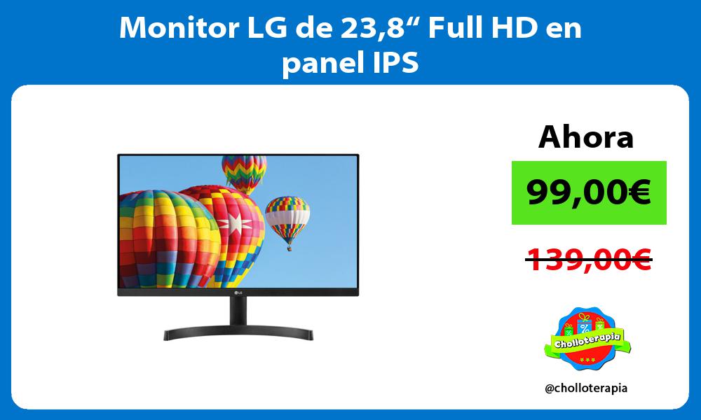 Monitor LG de 238“ Full HD en panel IPS