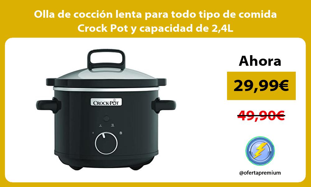 Olla de cocción lenta para todo tipo de comida Crock Pot y capacidad de 24L