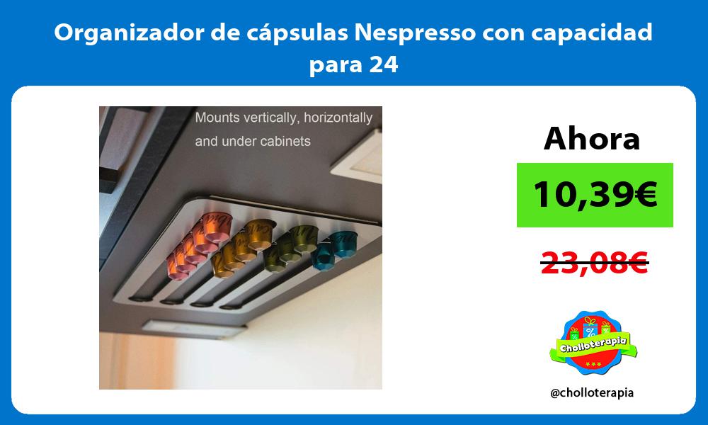 Organizador de cápsulas Nespresso con capacidad para 24