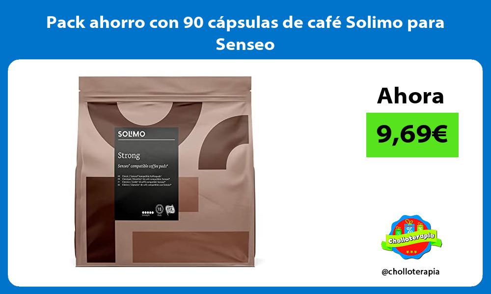 Pack ahorro con 90 cápsulas de café Solimo para Senseo
