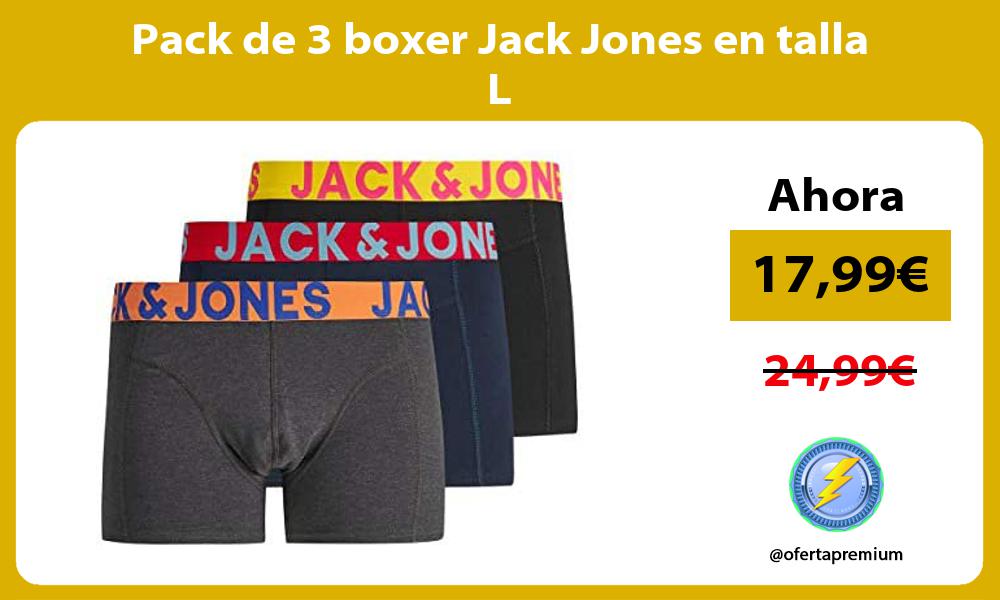 Pack de 3 boxer Jack Jones en talla L