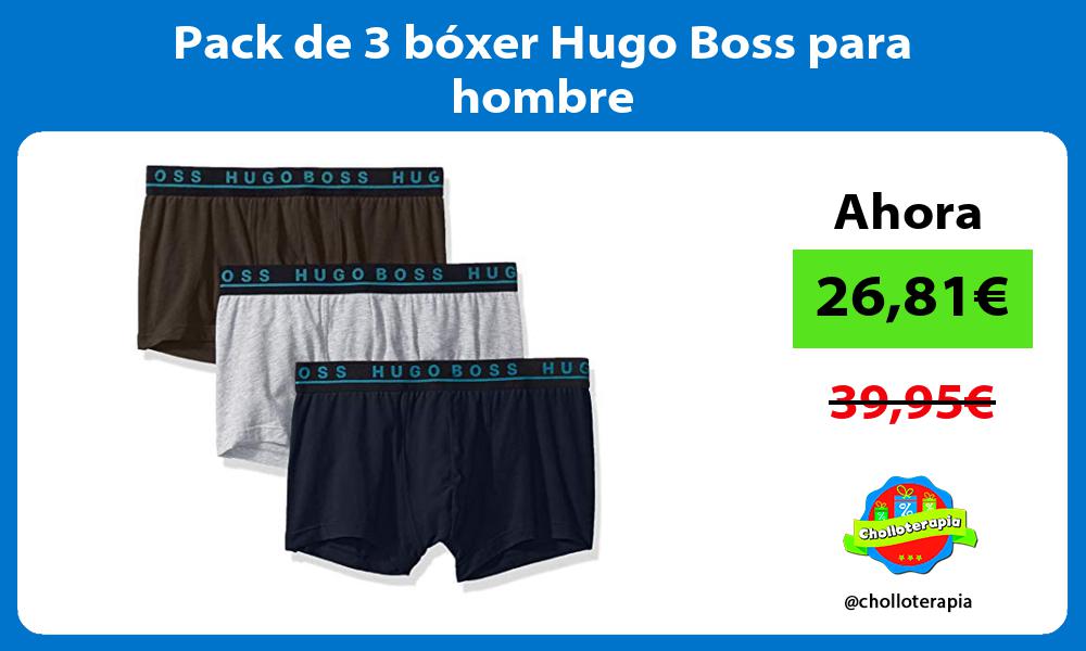 Pack de 3 bóxer Hugo Boss para hombre