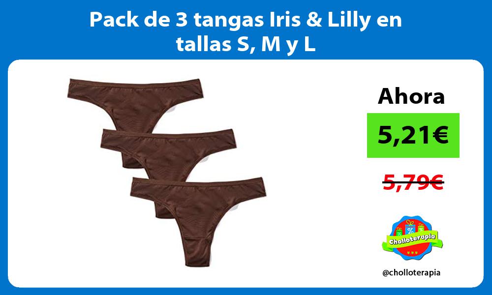 Pack de 3 tangas Iris Lilly en tallas S M y L