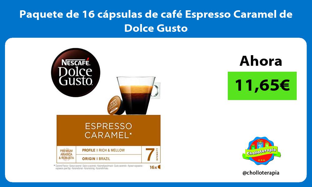 Paquete de 16 cápsulas de café Espresso Caramel de Dolce Gusto