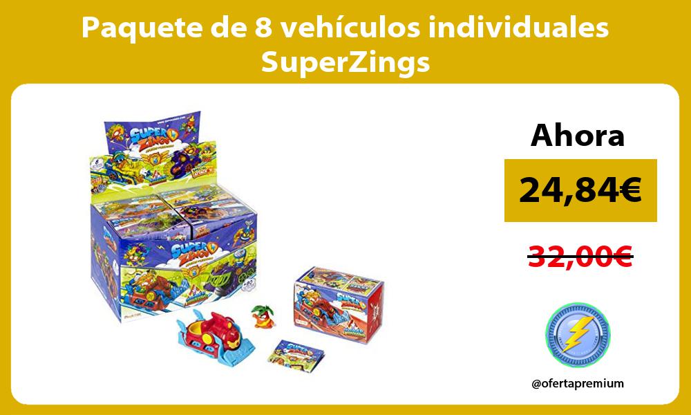 Paquete de 8 vehículos individuales SuperZings