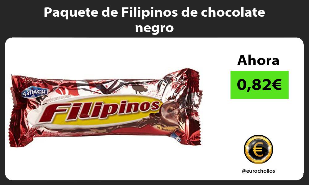 Paquete de Filipinos de chocolate negro