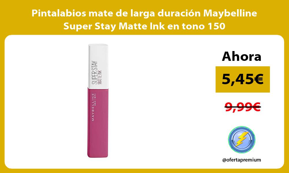 Pintalabios mate de larga duración Maybelline Super Stay Matte Ink en tono 150