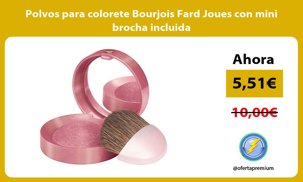 Polvos para colorete Bourjois Fard Joues con mini brocha incluida